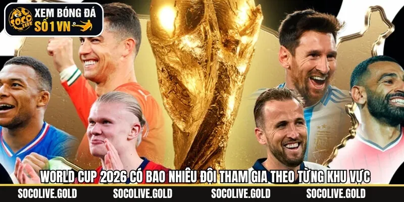 World Cup 2026 có bao nhiêu đội tham gia theo từng khu vực